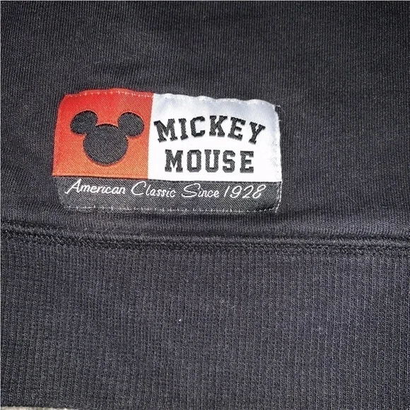 The Disney Store Chicago Mickey Mouse Zip Up Sweatshirt Hoodie Black Sz XL - Picture 3 of 5